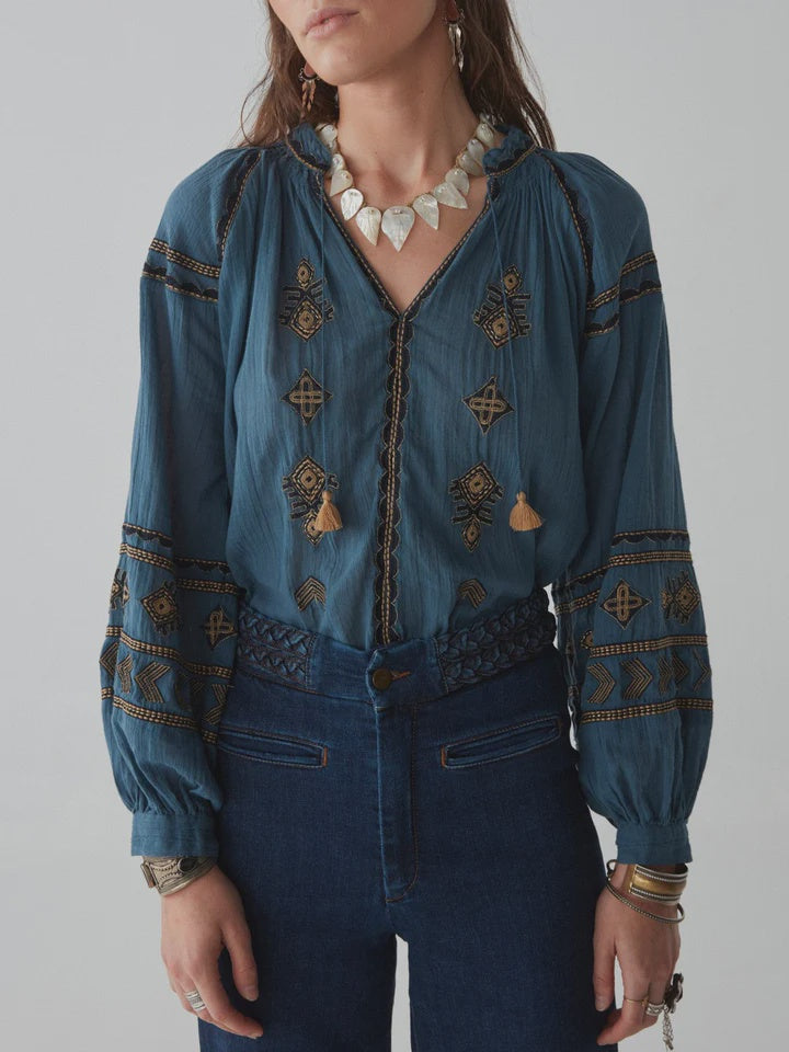 Audrey Dipinto Blouse