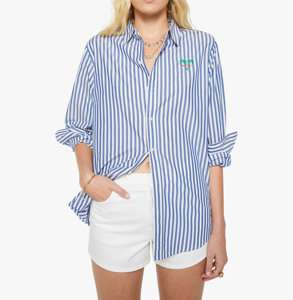 The Bestie - Bedhead Blue and White Stripes