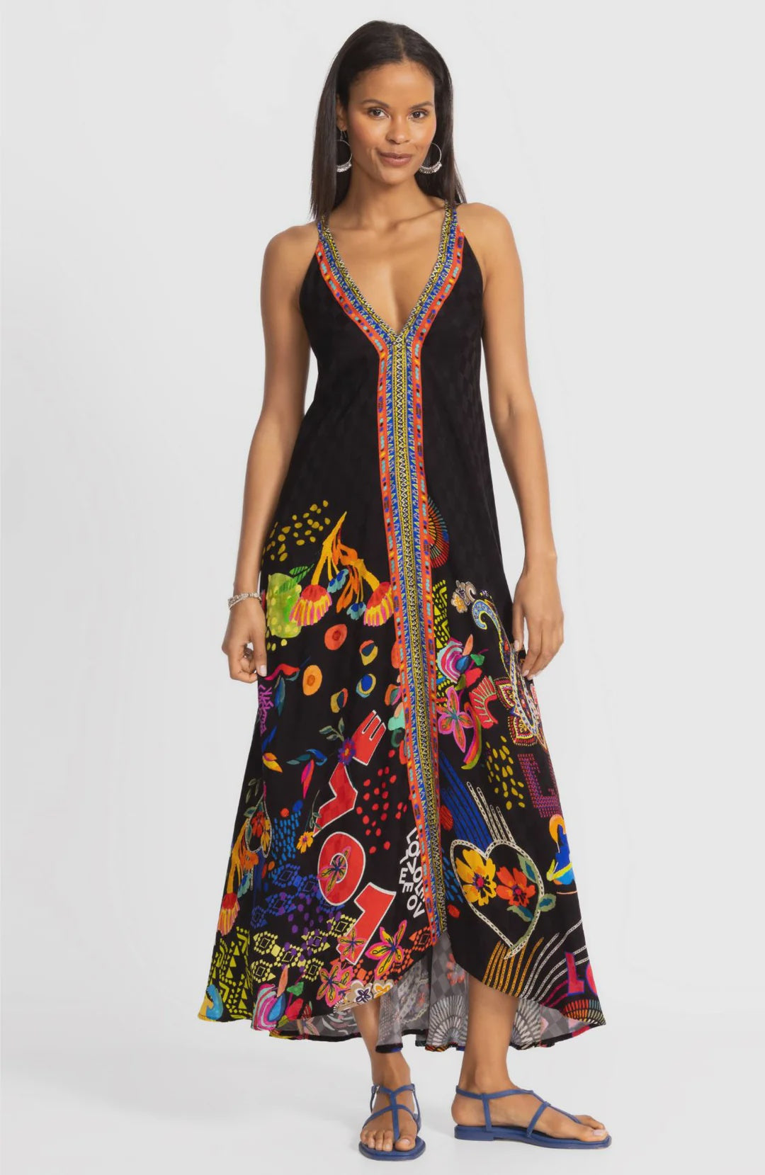 Eva Dress - Jenny Black Ground