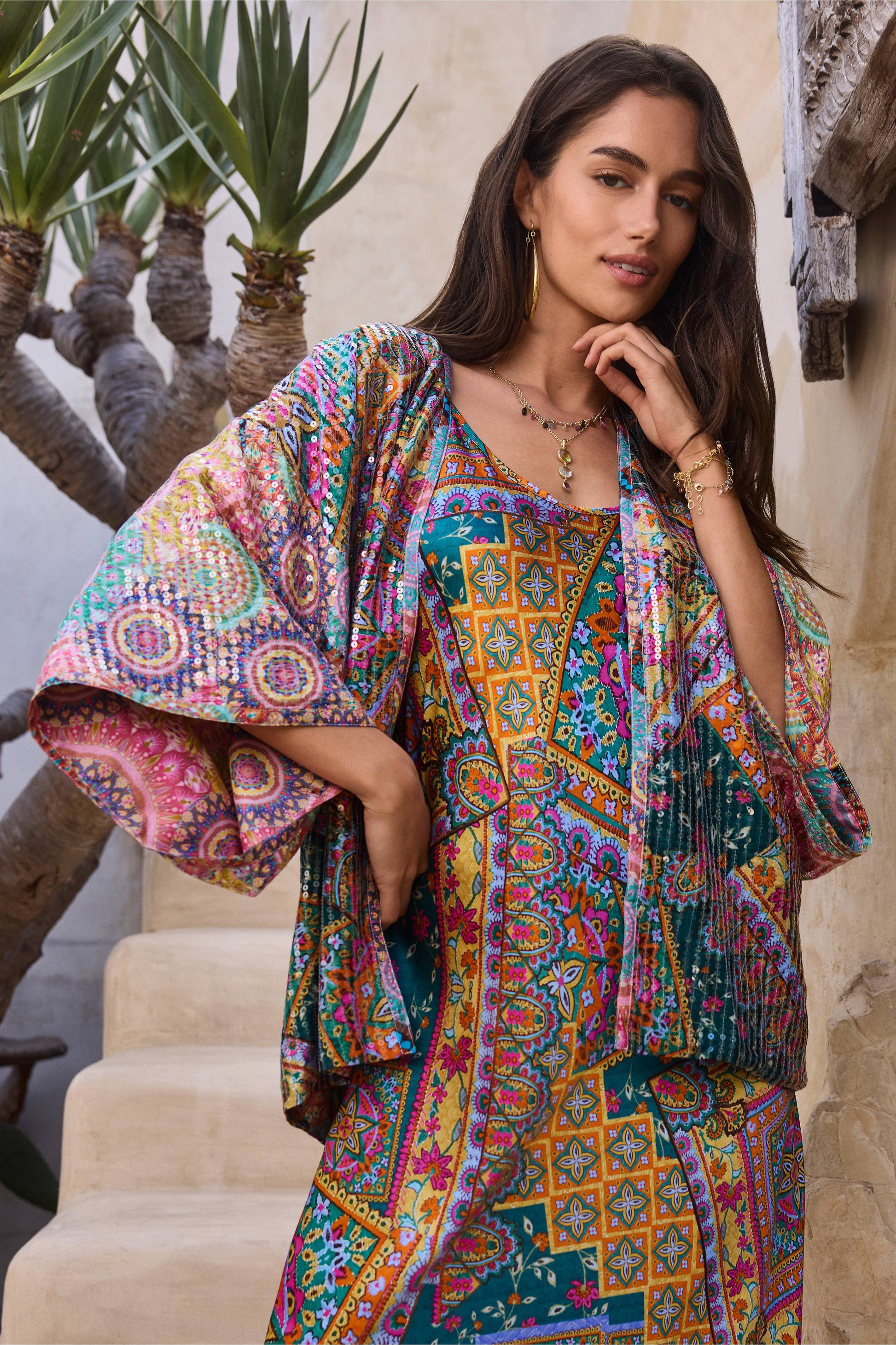 Bomi Sequin Kimono - S