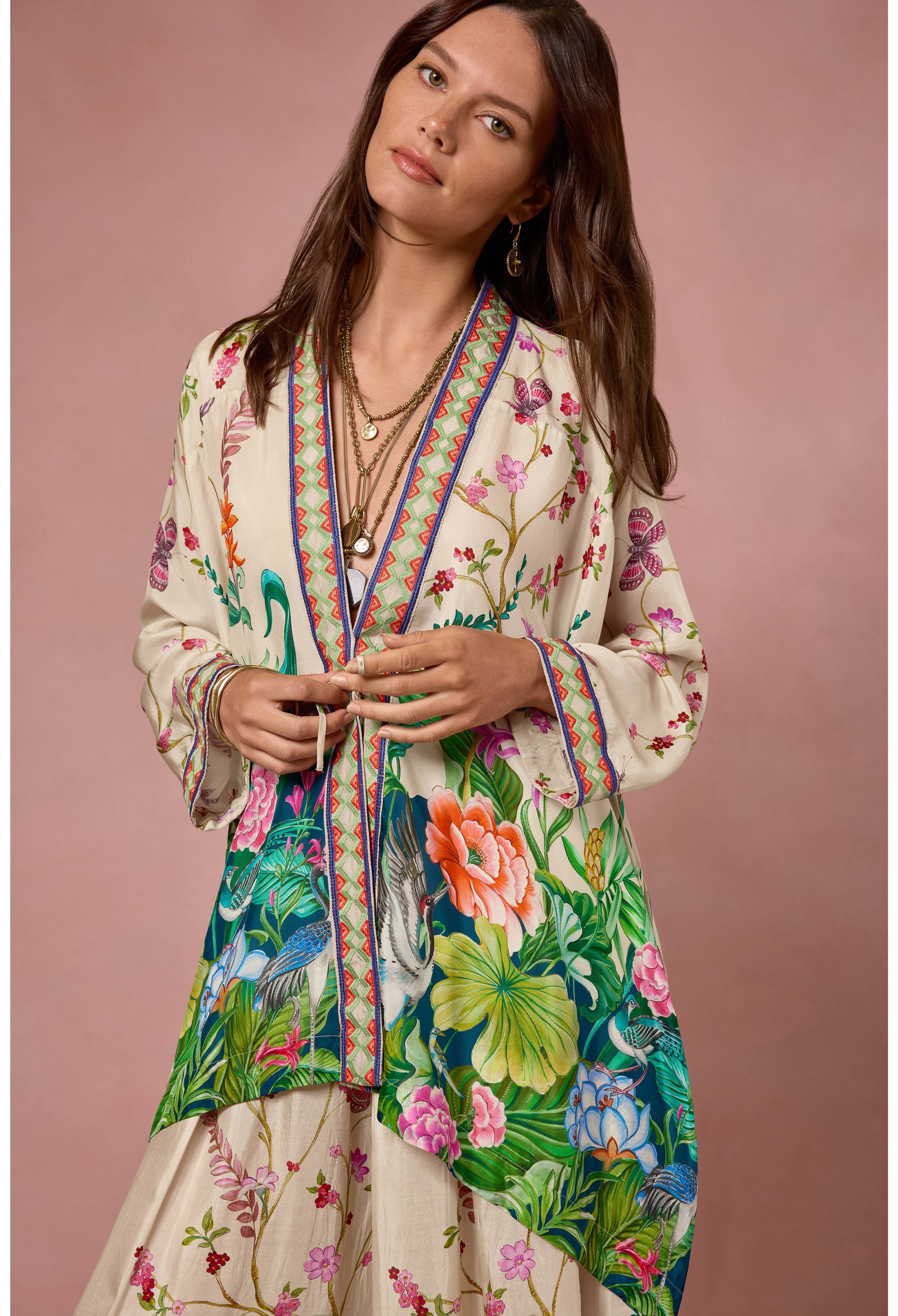 Shae Printed Kimono