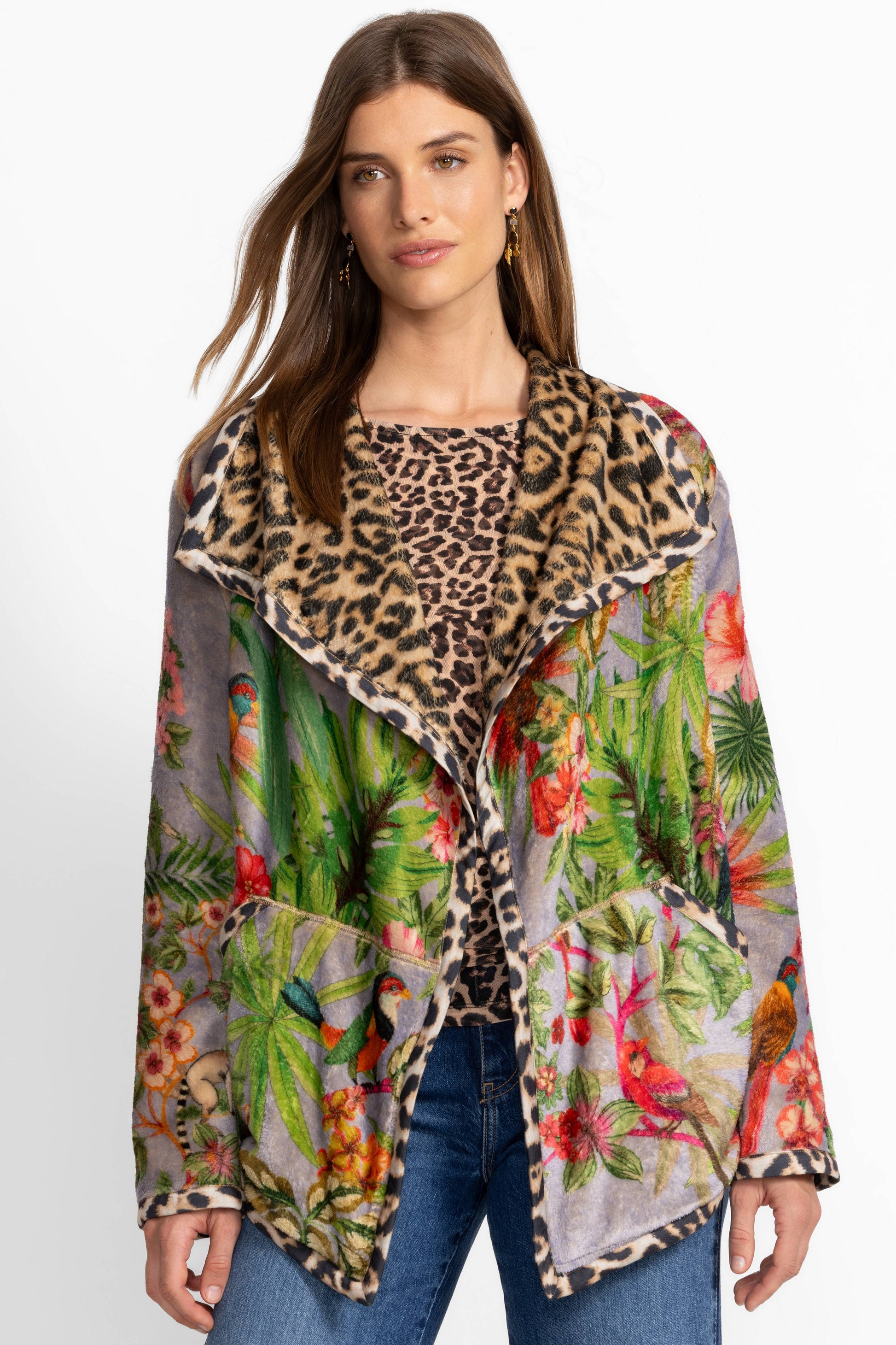 Joan Wrap Sherpa Jacket Bellina