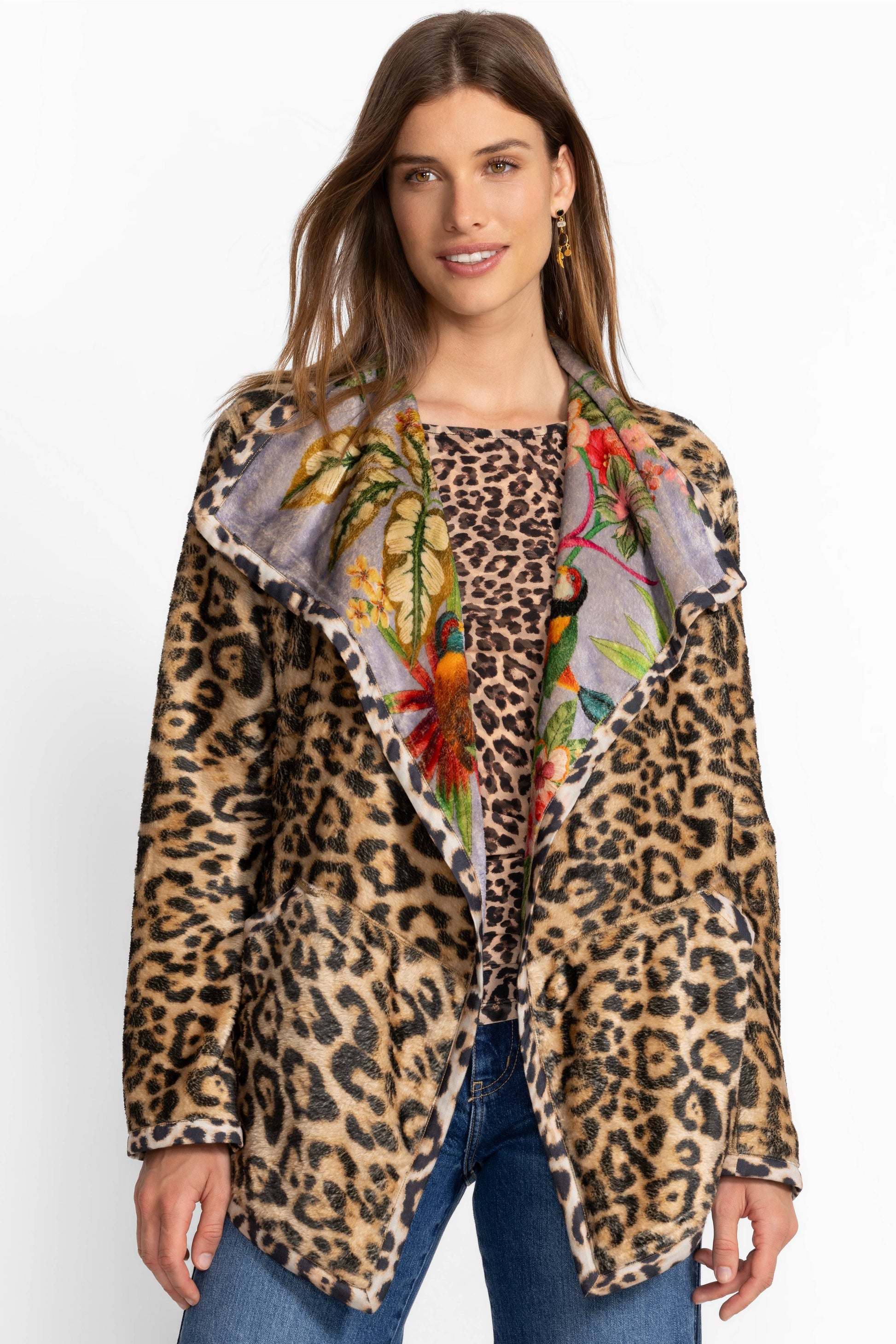 Joan Wrap Sherpa Jacket Bellina