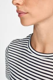 Sparkle Stripe L/S Top - Midnight Blue