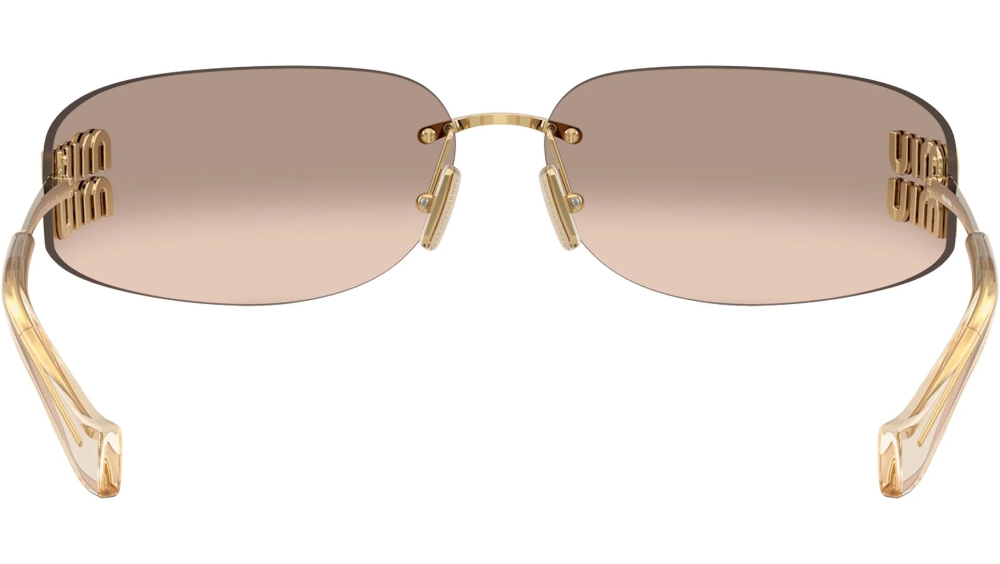 Sunglasses A51S - Gold with Light Brown Bronze