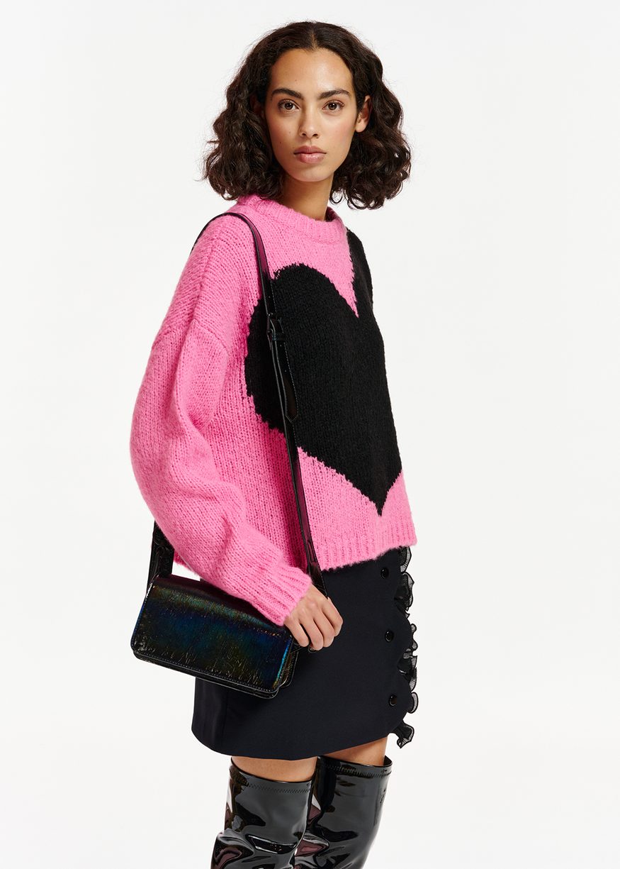 Egeria Fuzzy Heart Pullover