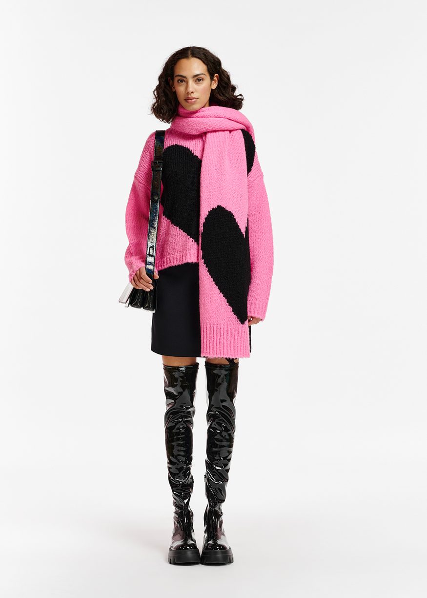 Egeria Fuzzy Heart Pullover