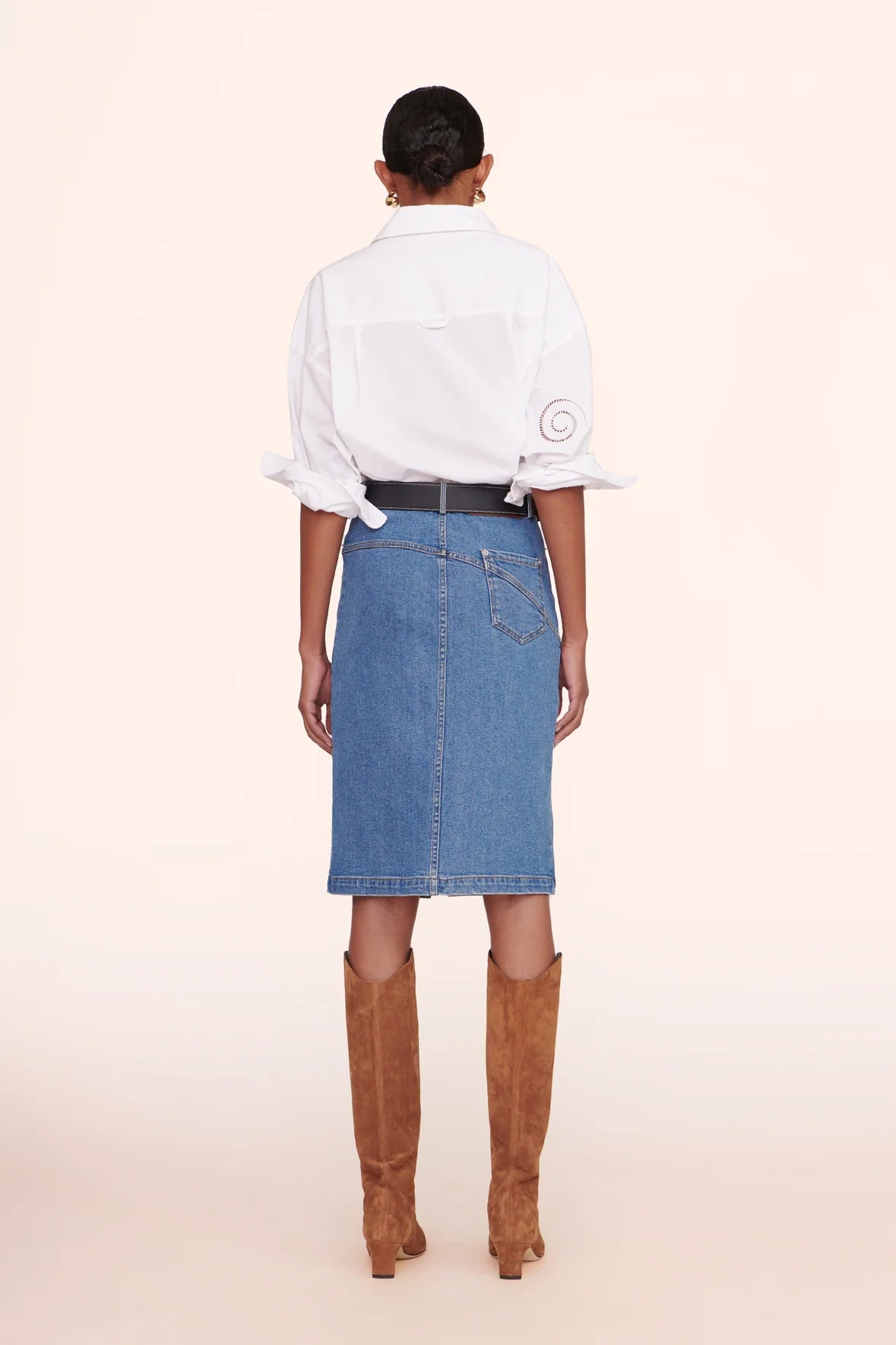 Hudson Skirt in Medium Wash