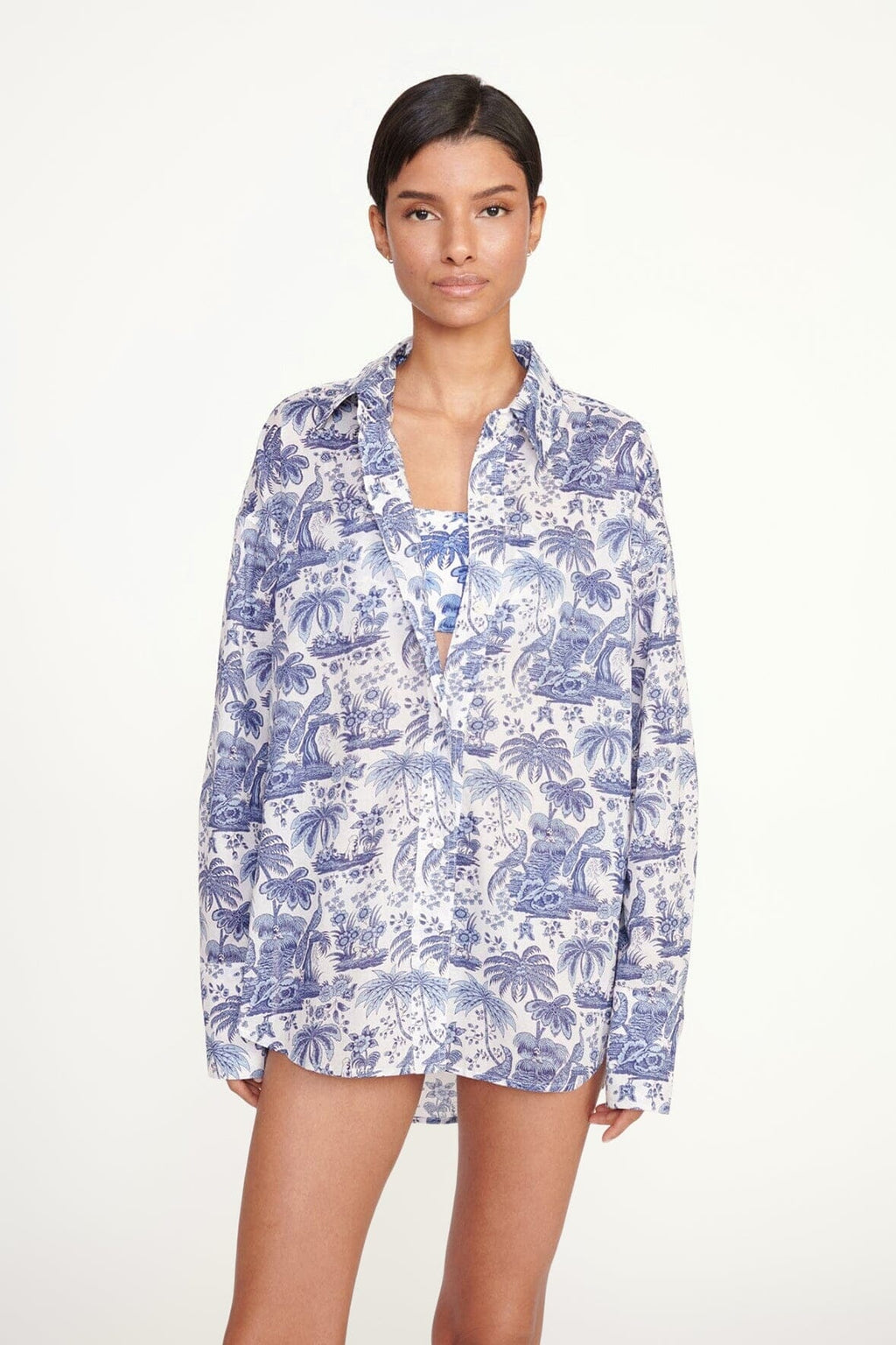 Boyana Short - Blue Toile