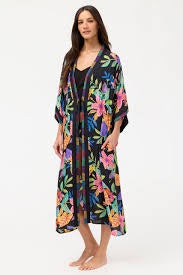 Long Kimono - Scabiosa