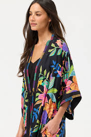 Long Kimono - Scabiosa