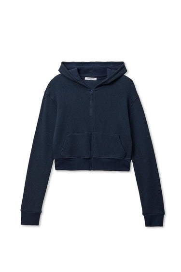 Navy Waffle Inez Hoodie
