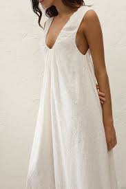 Juana Maxi Dress - White Broderie