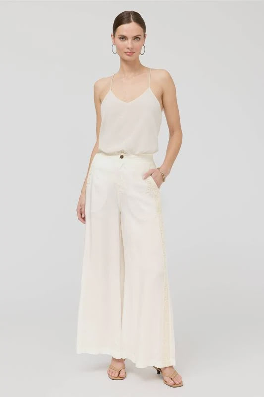 Lauchlen patched pant - Natural