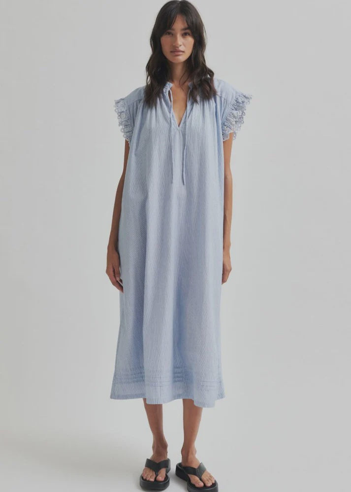 Laure Blue Stripe Dress