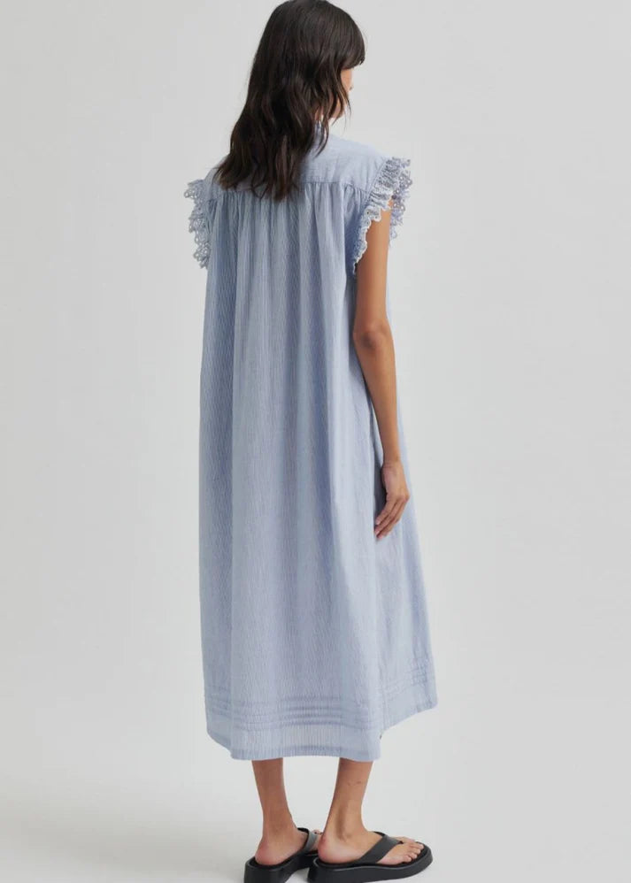 Laure Blue Stripe Dress