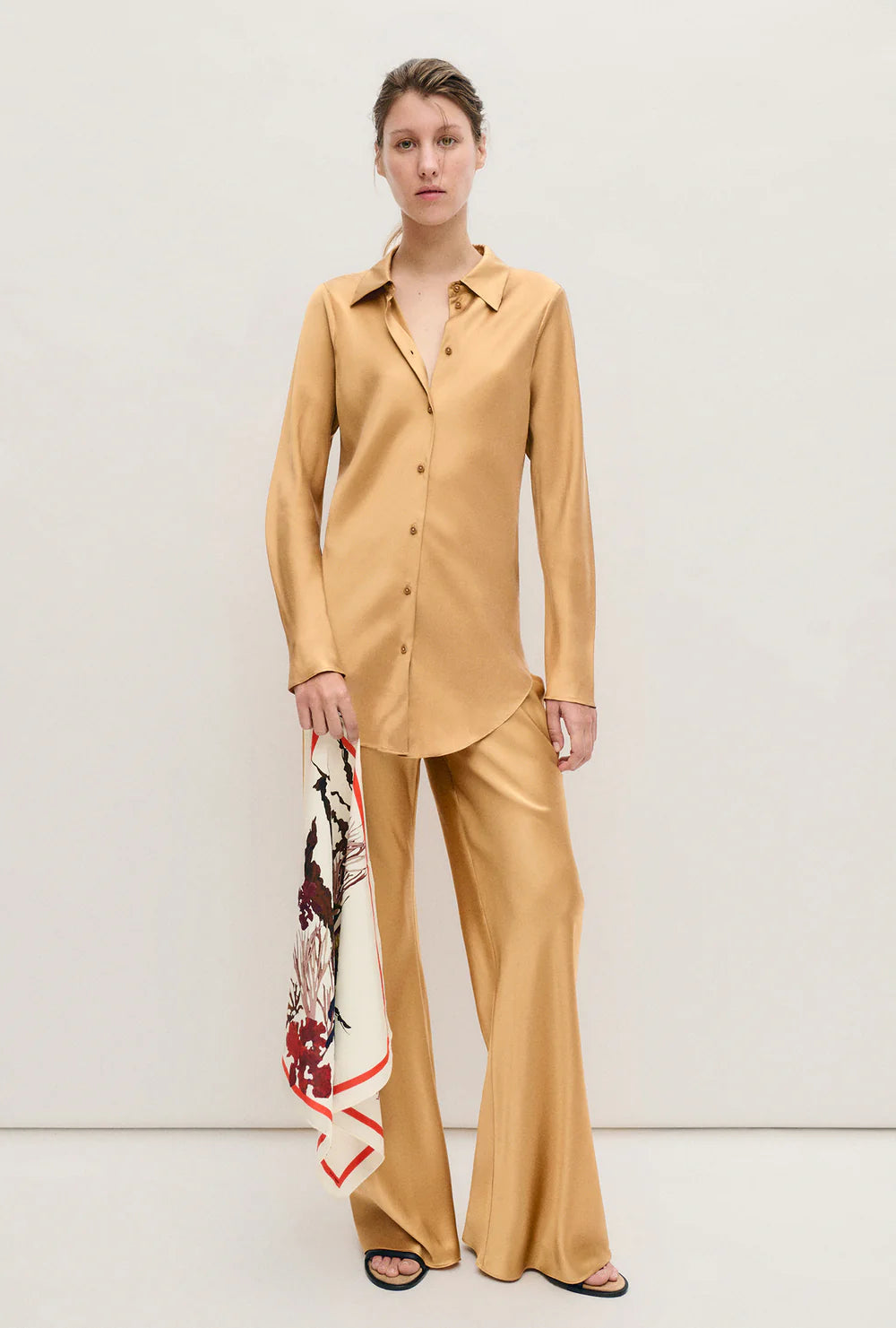 Bias Cut Shirt - Cowrie