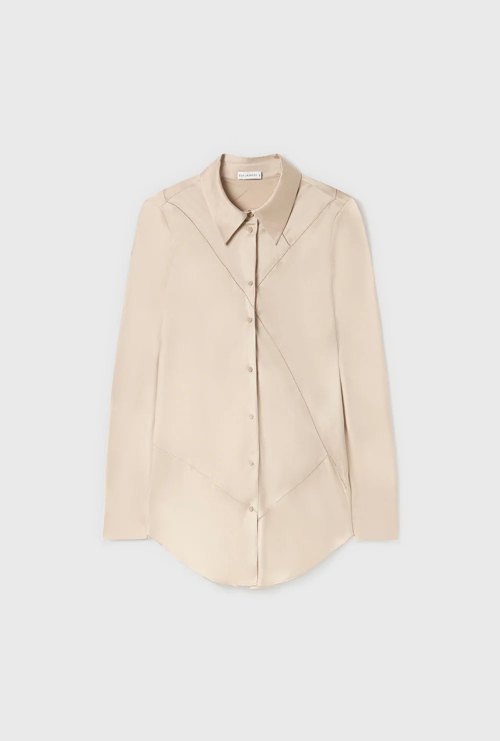 Splice Bias Cut Shirt - Hazelnut