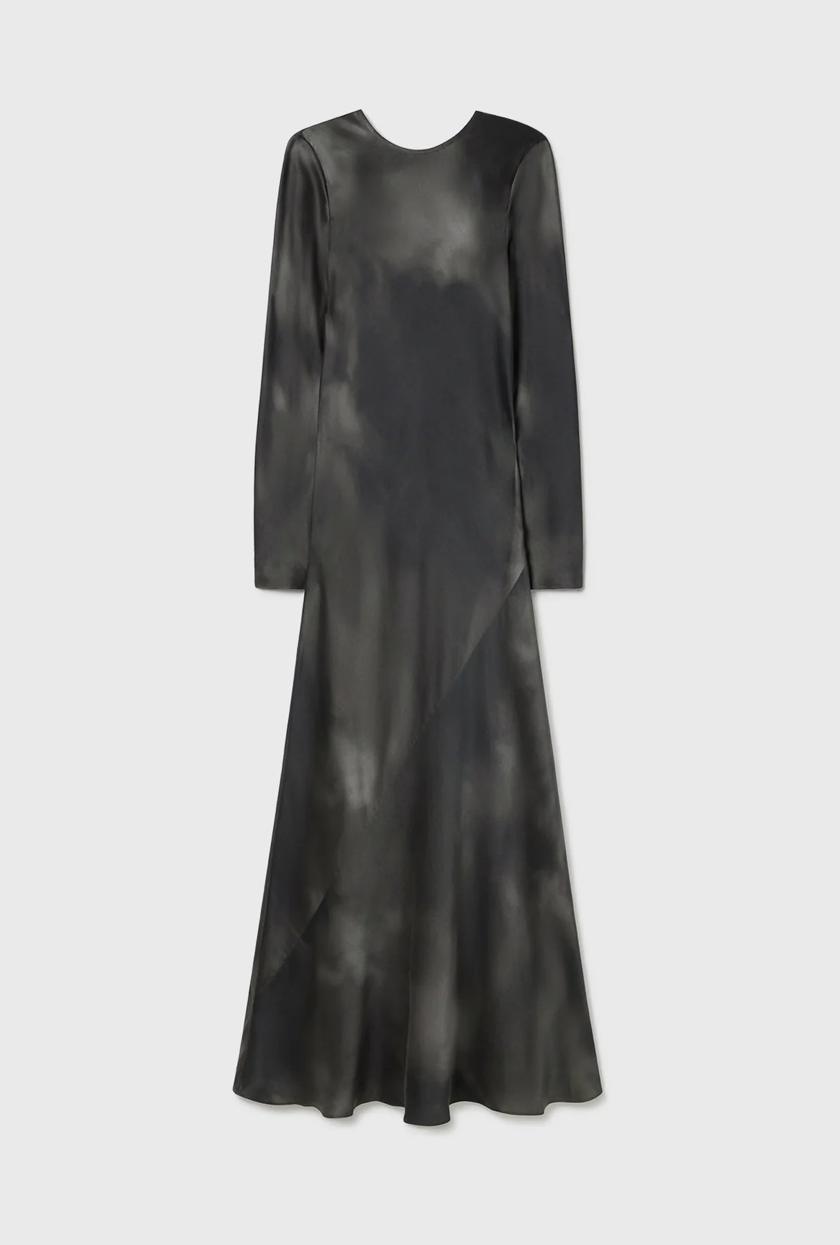 Full Sleeve Bias Dress - Smoke