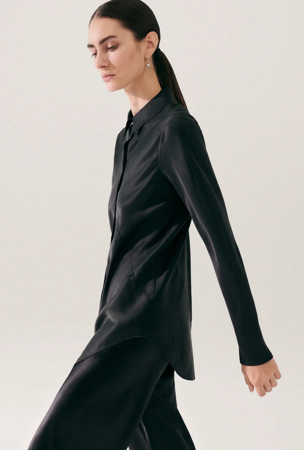 Splice Bias Cut Shirt