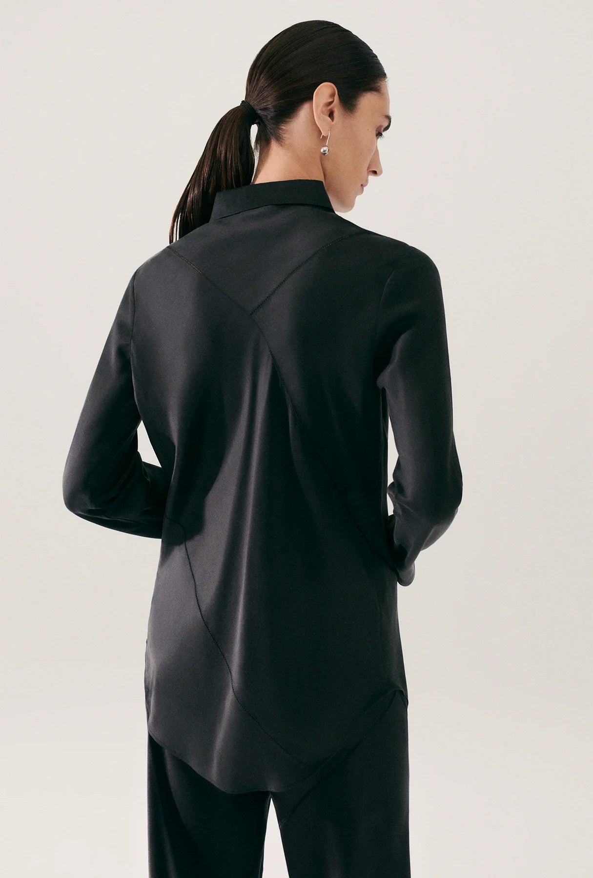 Splice Bias Cut Shirt