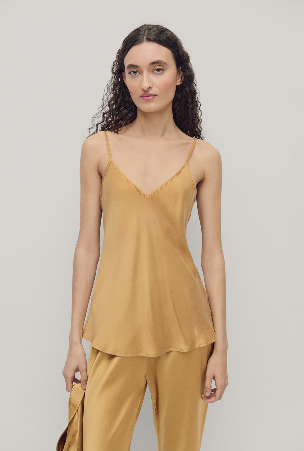 Bias Cut Cami - Cowrie