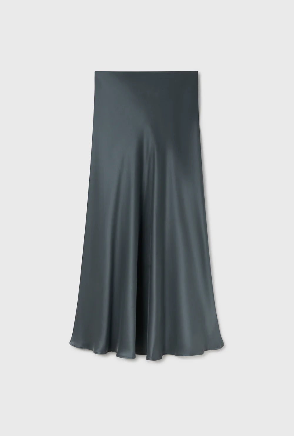 Long Bias Cut Skirt - Slate