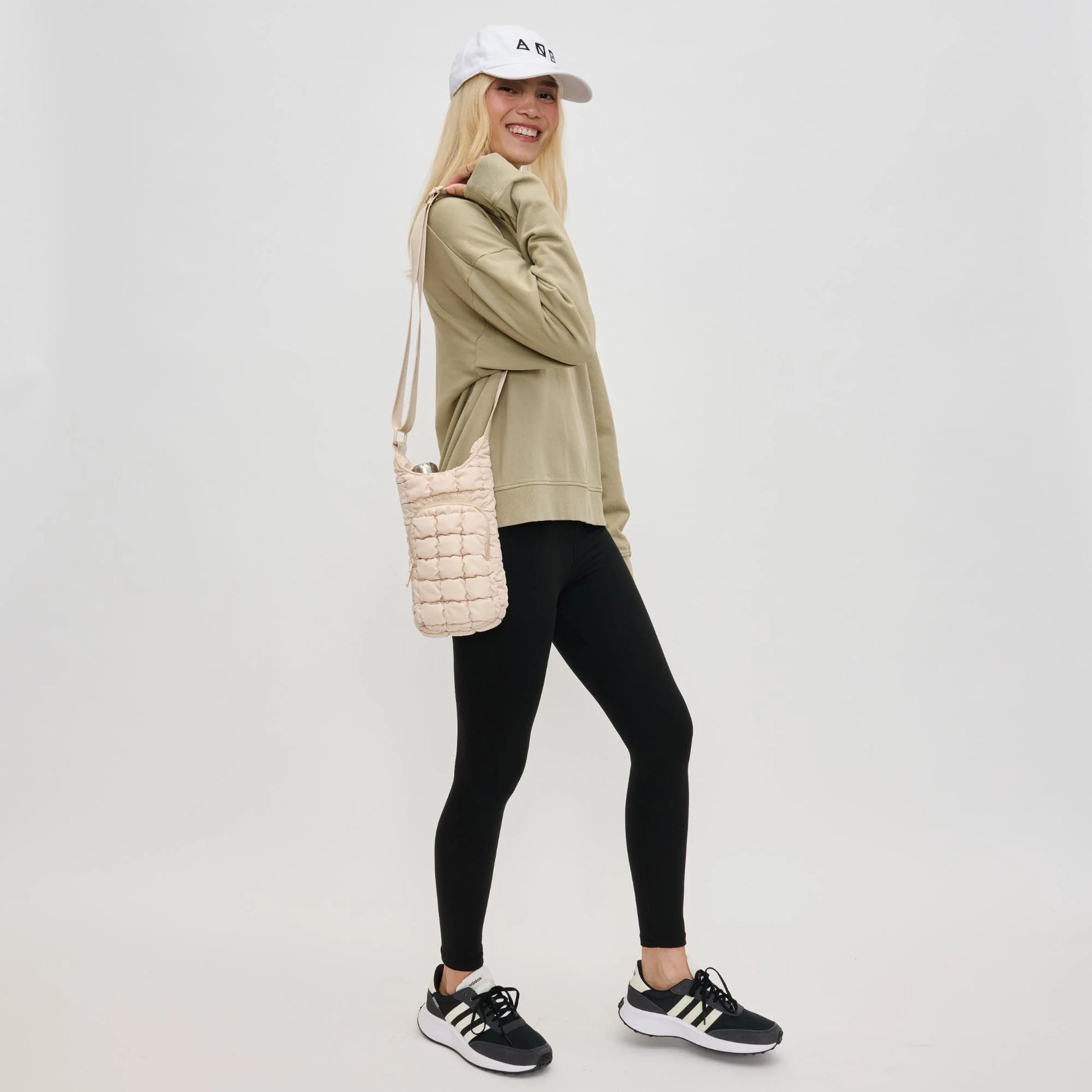 Let it Flow Quilted Water Bottle Crossbody
