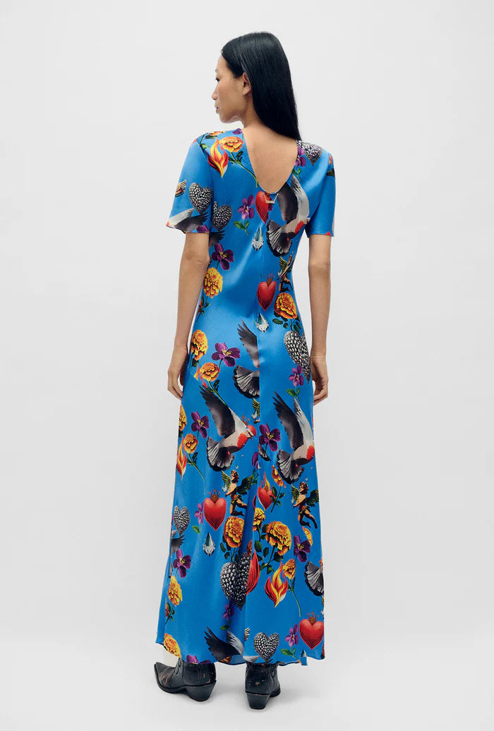 Short Sleeve Bias Dress - Dearly Beloved - Mirage