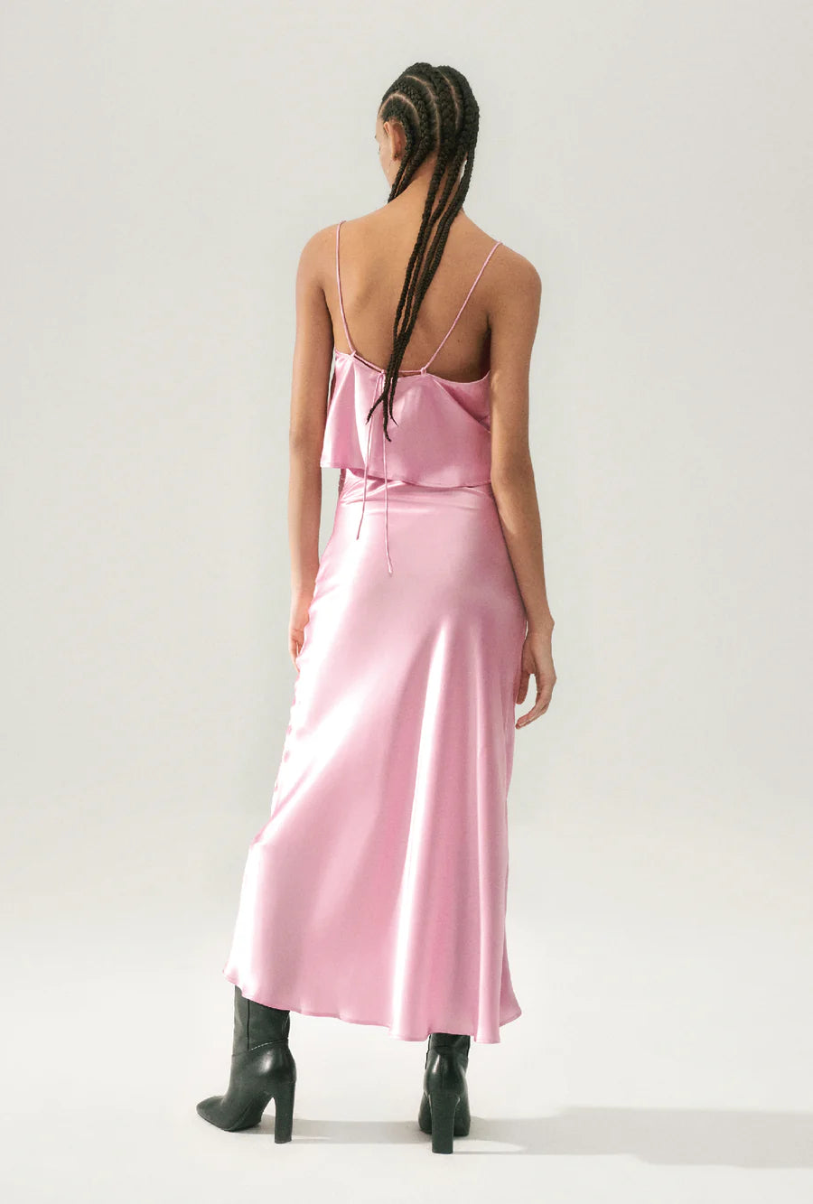 Slit Long Bias Skirt