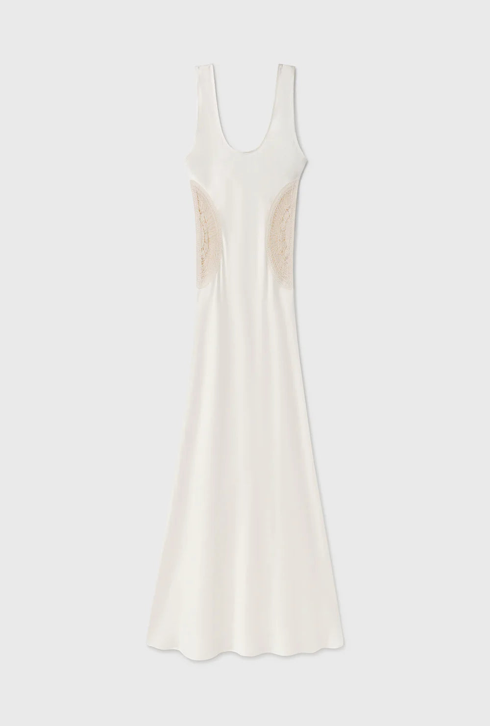 Doilies Scoop Neck Dress - Off White