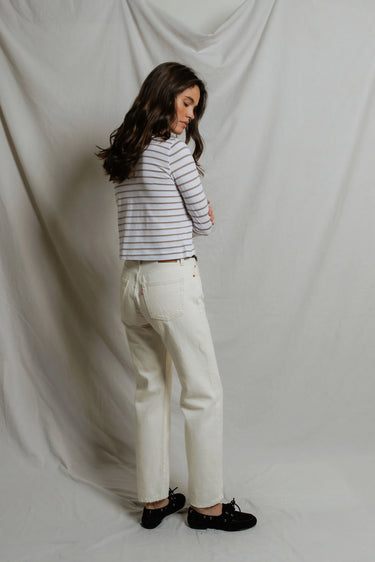 Parker Long Sleeve Tee - Driftwood Stripe