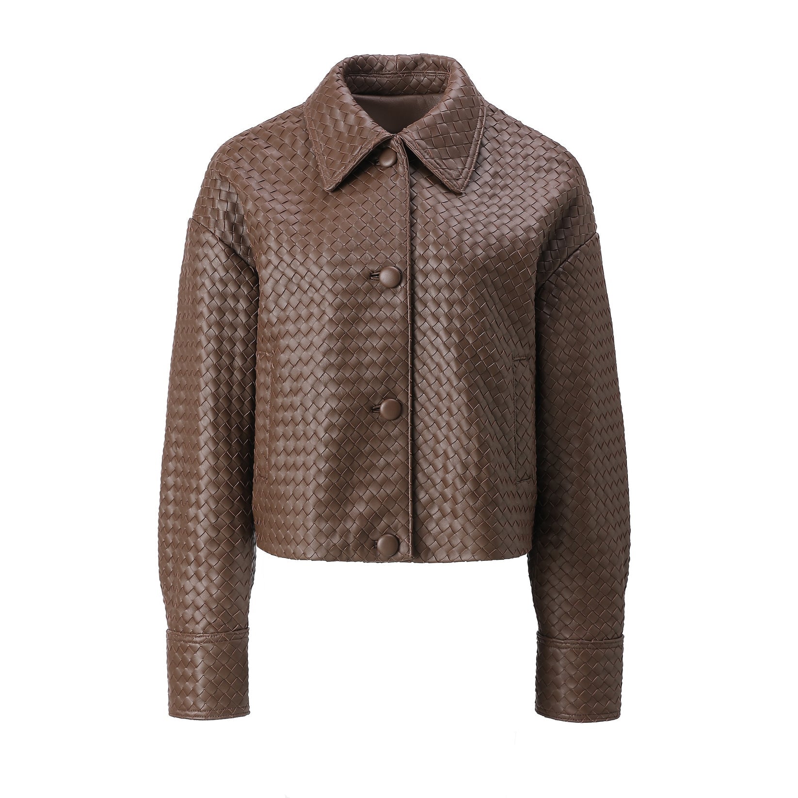 Hera Woven Jacket - Chocolate