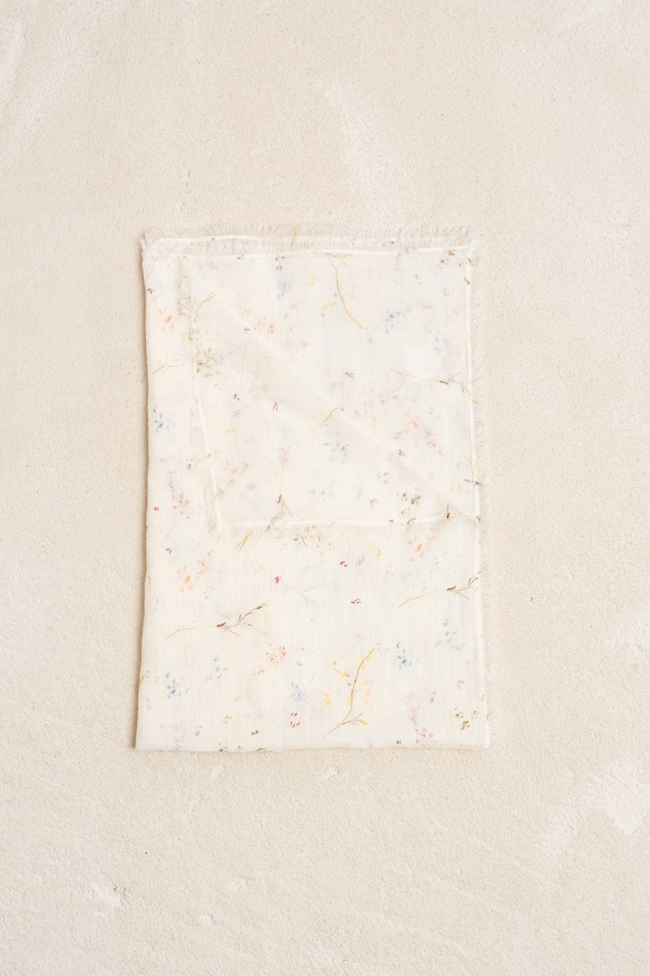 Crudo Cotton Voile Scarf
