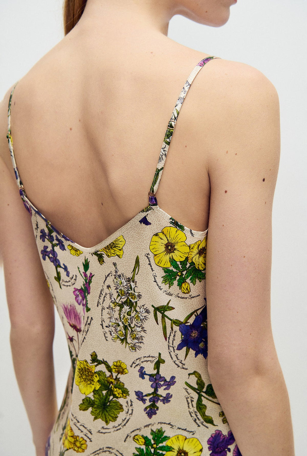 Bias Cut Cami - Endangered Flowers