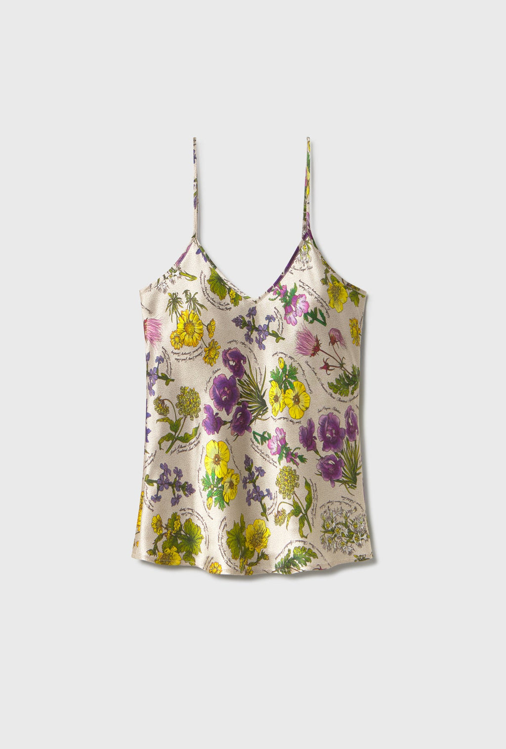Bias Cut Cami - Endangered Flowers