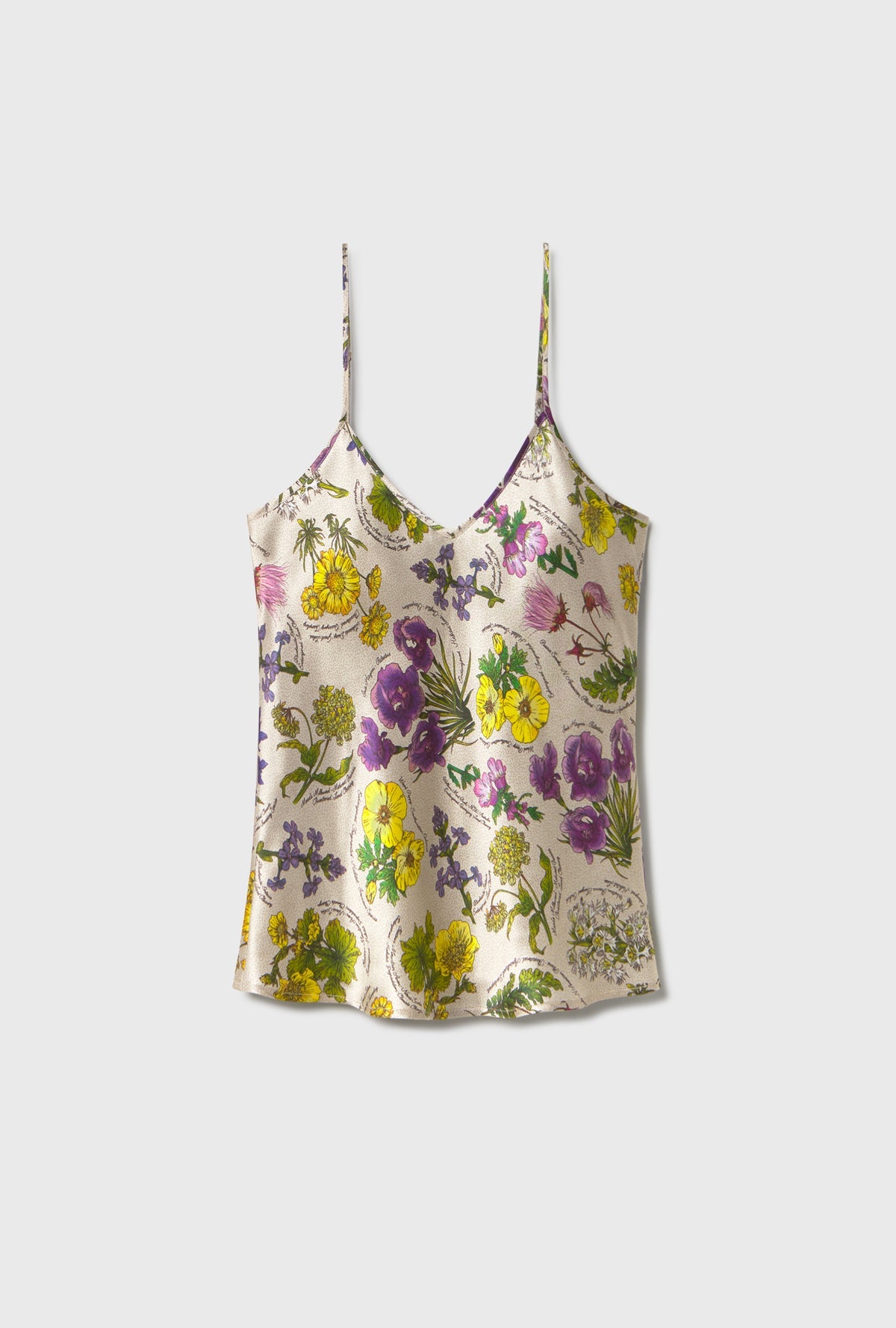 Bias Cut Cami - Endangered Flowers