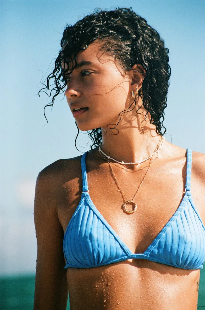The Lulu French Blue Bikini