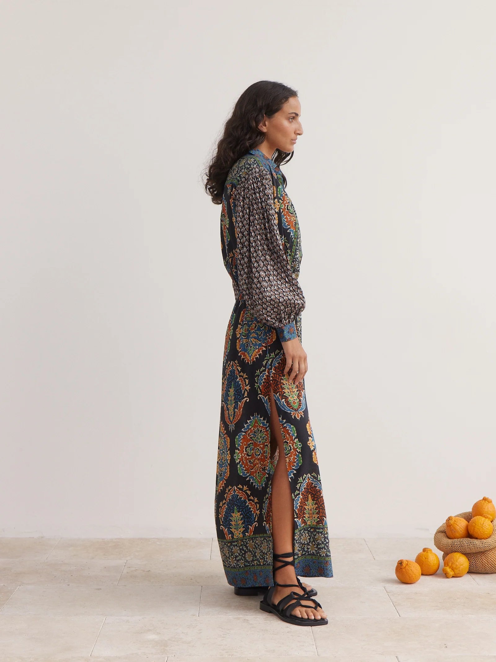 Rhea Maxi Smock Dress
