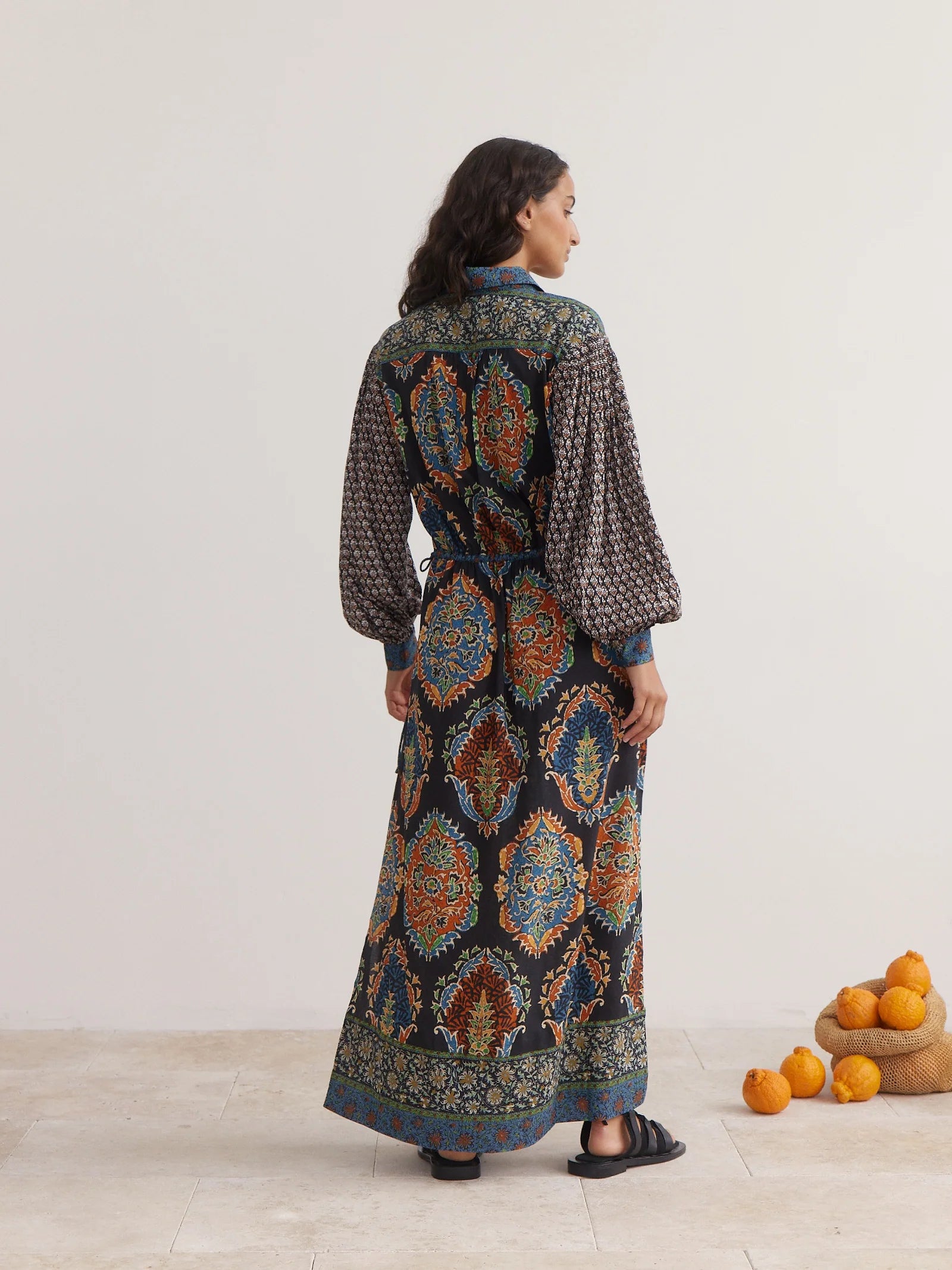 Rhea Maxi Smock Dress