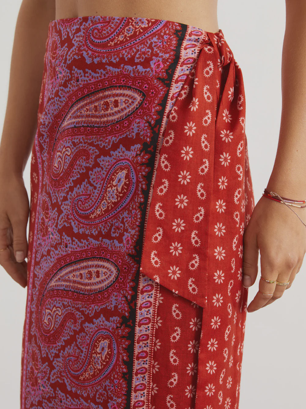 Kaleido Maxi Wrap Skirt