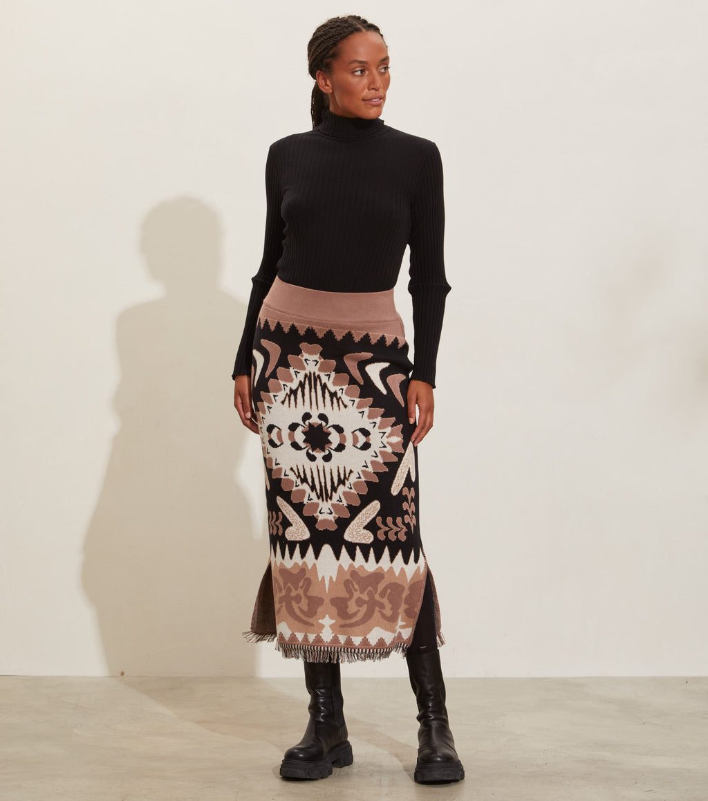 Anya Cotton Knit Skirt