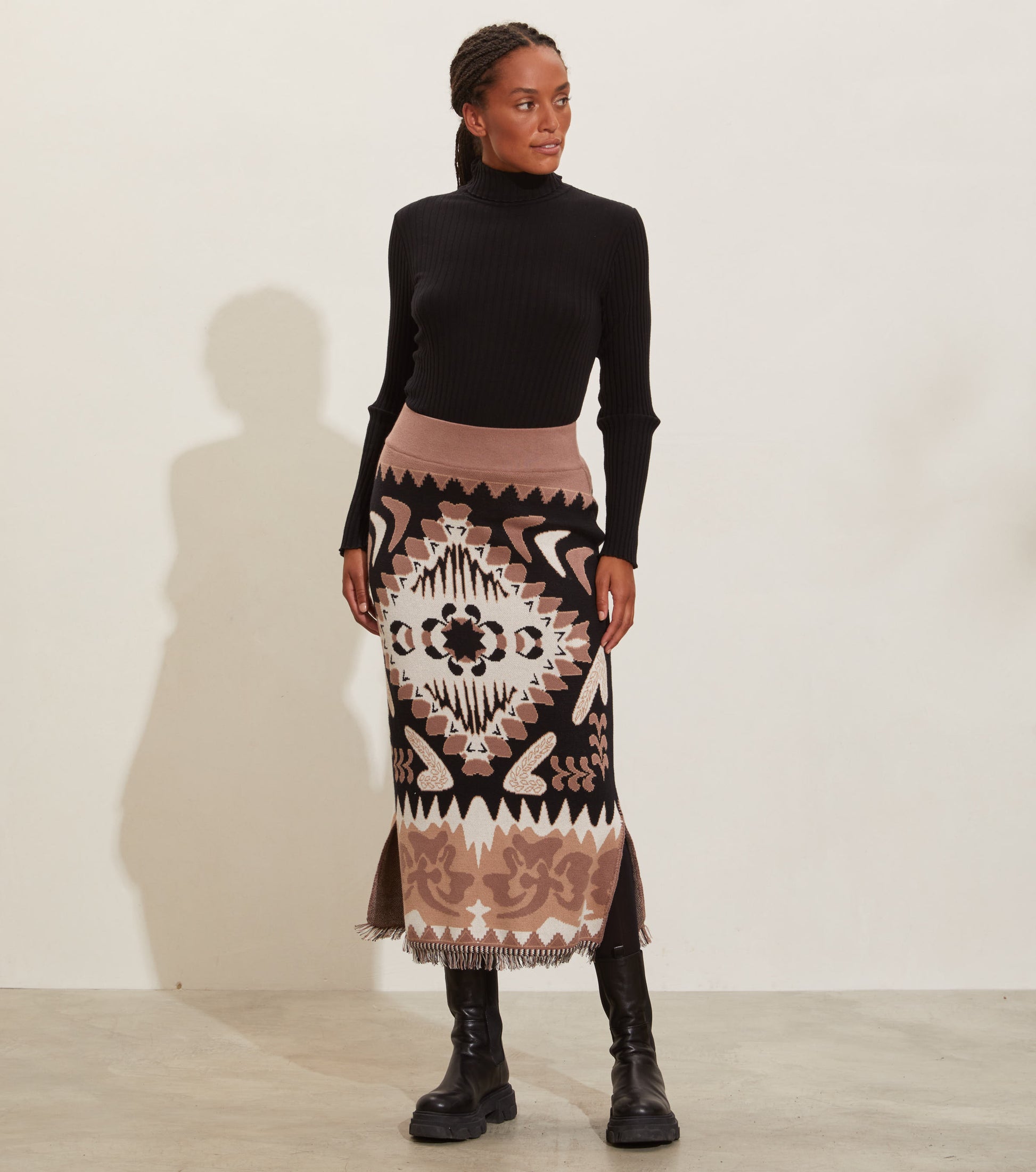 Anya Cotton Knit Skirt