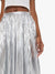 The Pleated Maxi Skirt - Silver Tongue