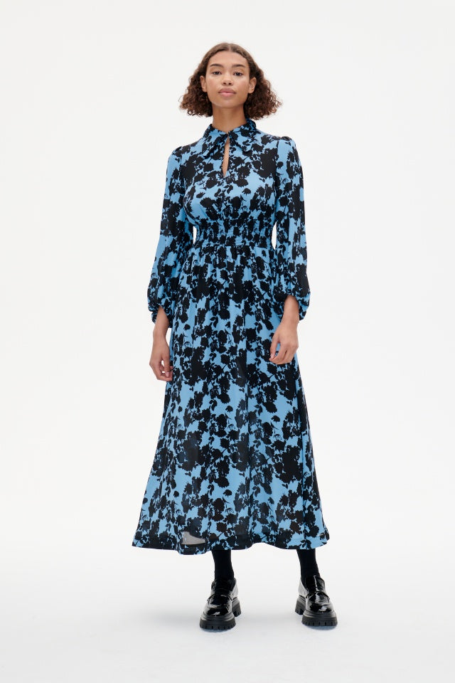 Amber Dress - Blue Flower