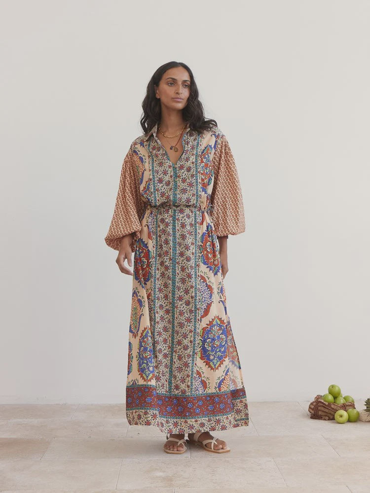 Clementine Maxi Smock Dress