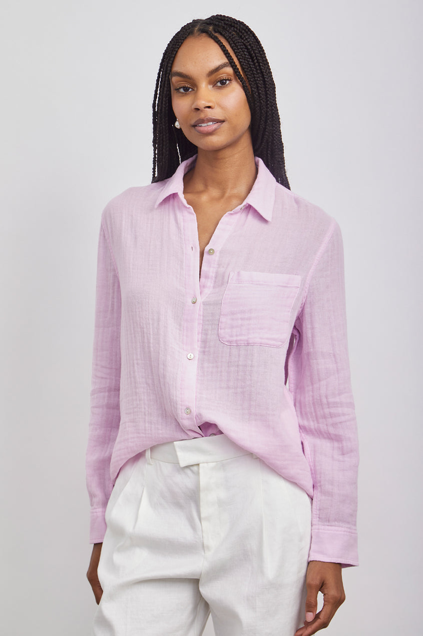 Ellis Button Down - Pale Lilac - Orchid