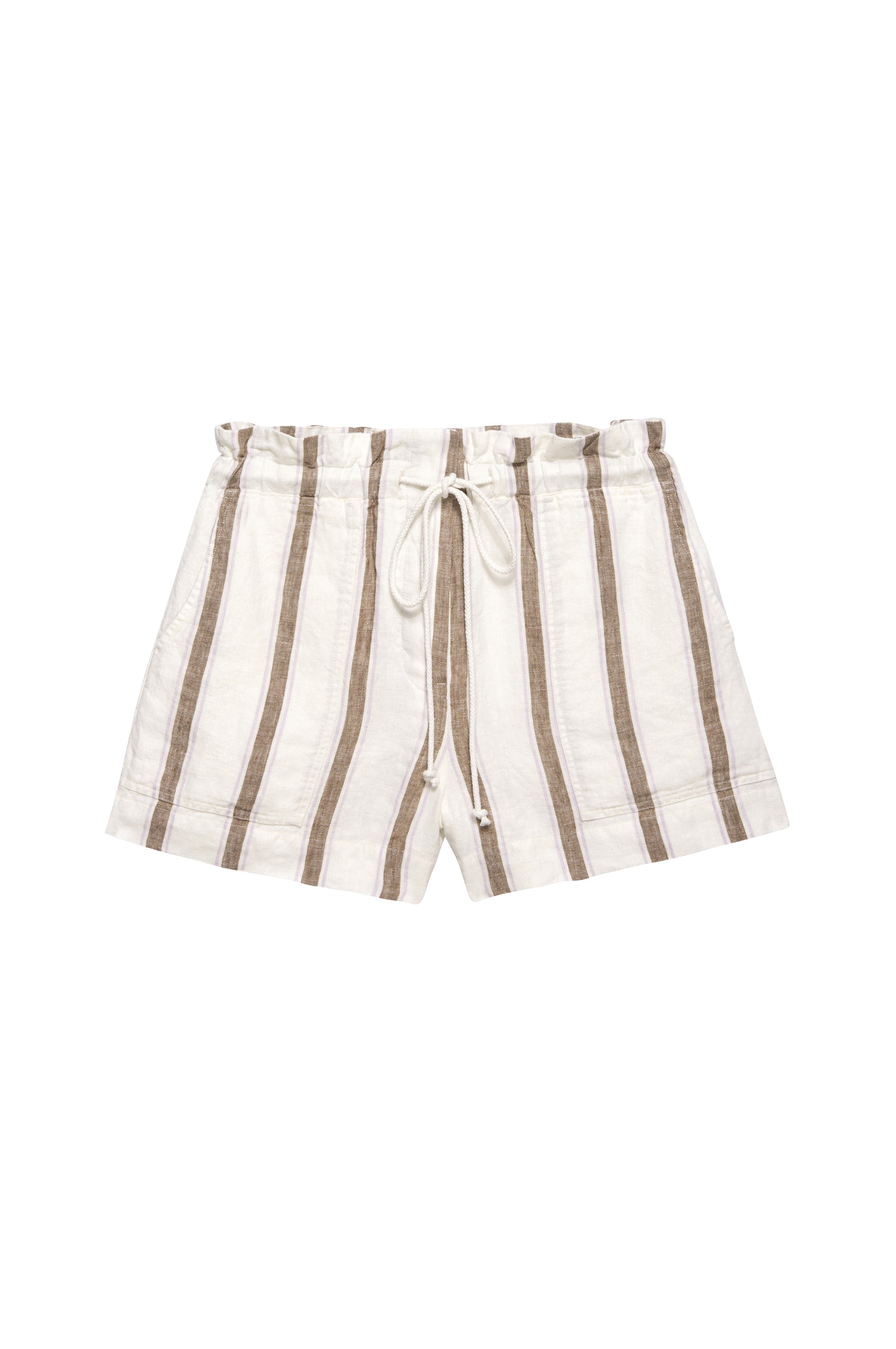 Foster Shorts - Coconut Stripe