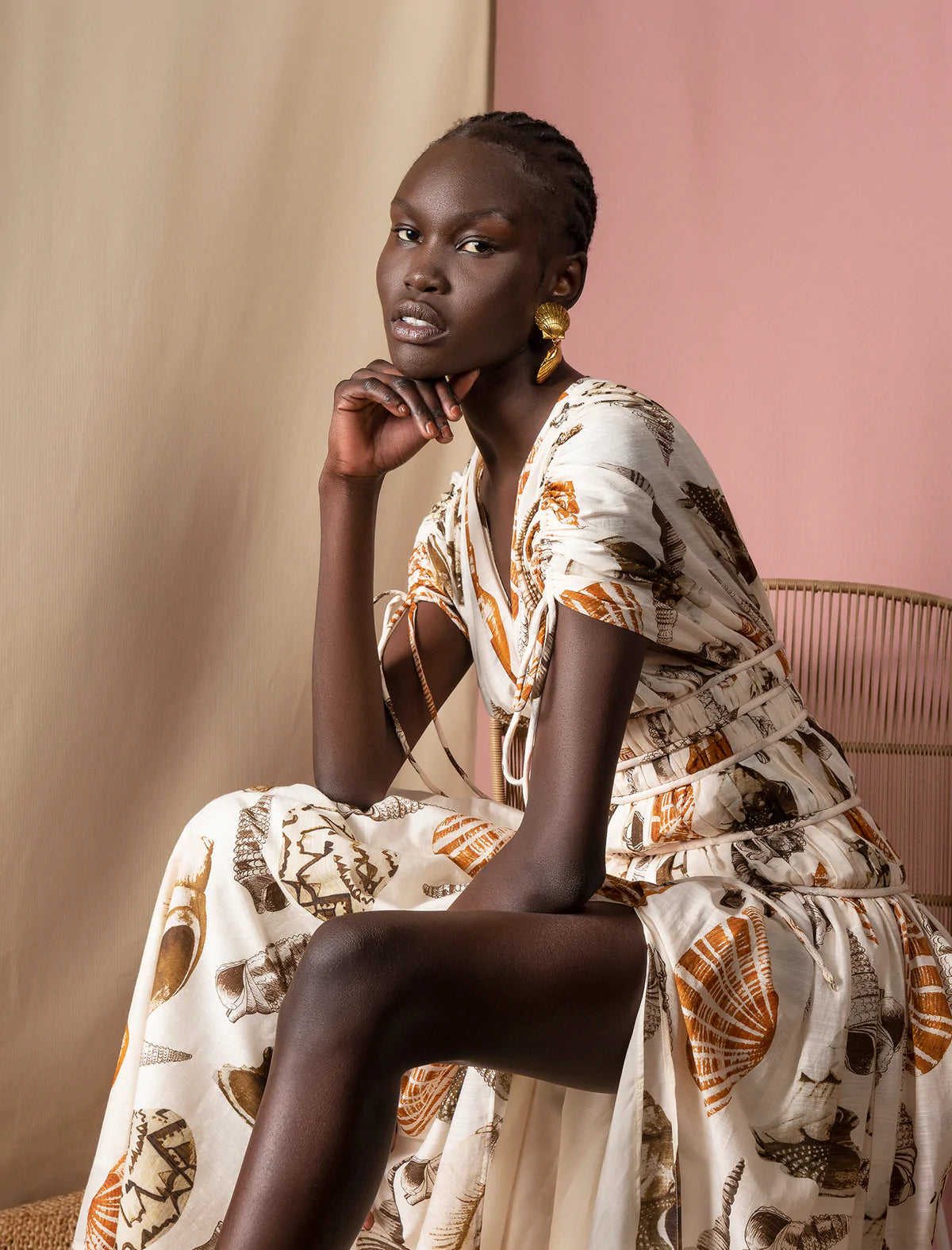 Shell and Rope Full Length Dress