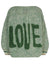 Green Grafitti Round Neck Pullover